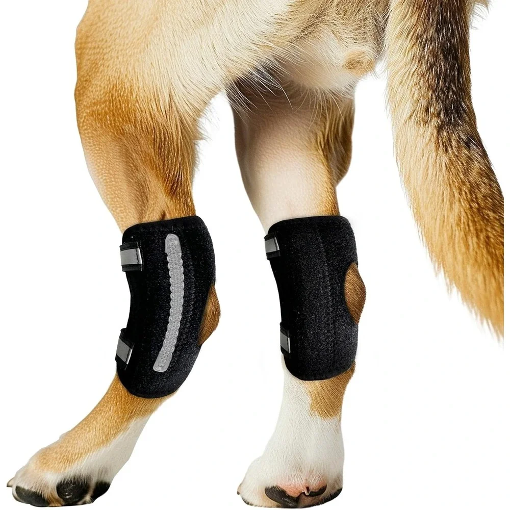 XS Dog Knee Brace Torn ACL Hind Leg Luxating Removable & Adjustable X-Small Pair